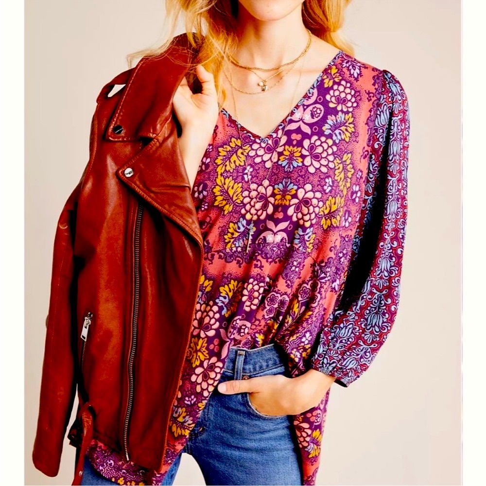Anthropologie Maeve Mariela Tunic size medium - Picture 2 of 7
